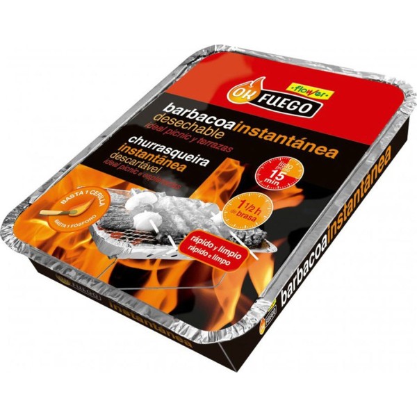 Barbacoa instantánea desechable okfuego